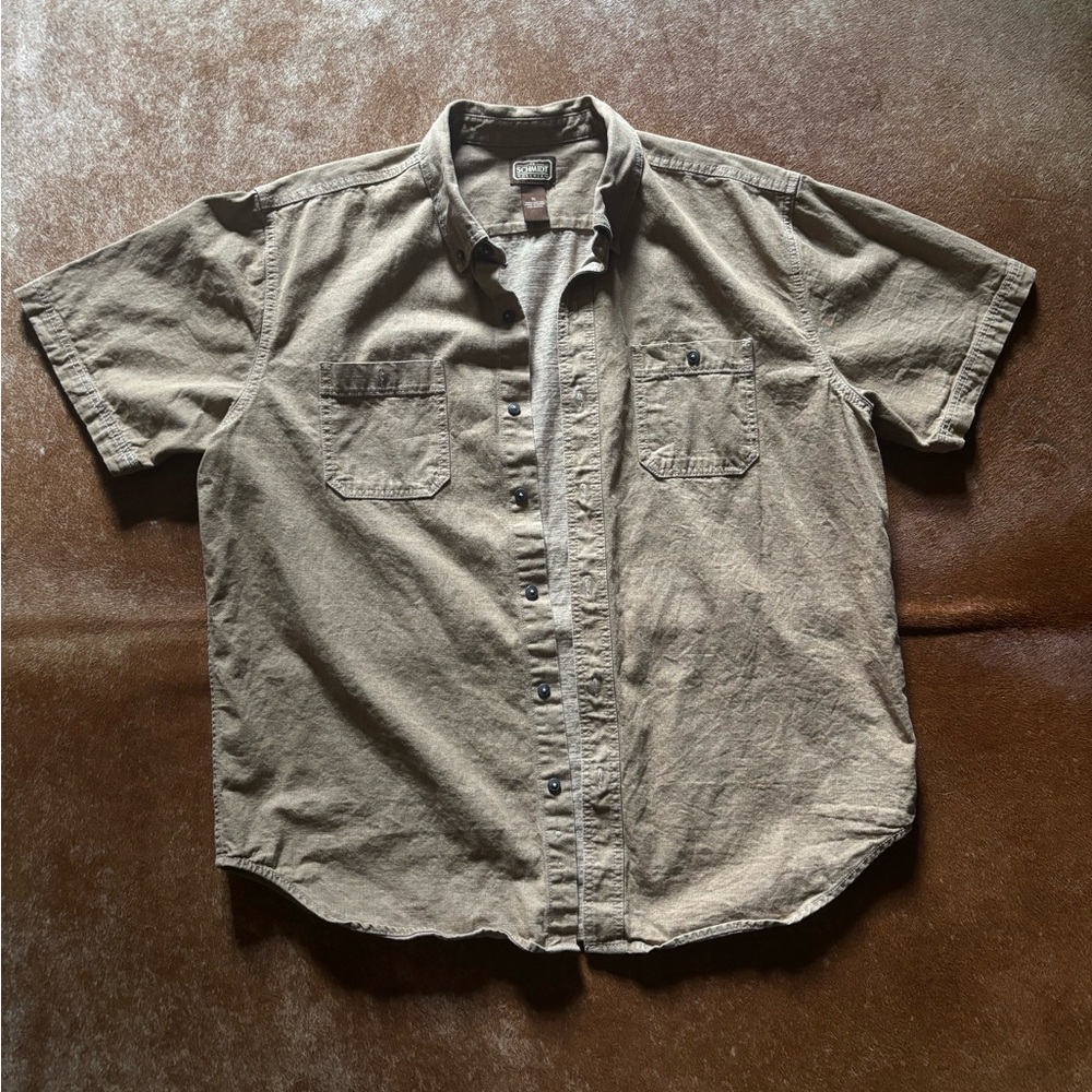 Schmidt Workwear Men's Tan Short Sleeve Shirt
